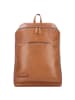 Plevier Rock Amaril Rucksack Leder 43 cm Laptopfach in cognac