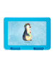 Mr. & Mrs. Panda Brotdose Pinguin Blumen ohne Spruch in Eisblau