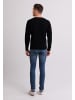 CASH-MERE.CH Rundhals Pullover in Schwarz