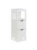 relaxdays Badezimmerschrank in Weiß - (B)30 x (H)90 x (T)30 cm