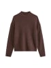 Strickpullover regular in Dark Brown Melange