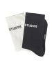 Copenhagen Studios Tennissocken in 1x anthrazit, 1x off white