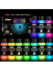 ARTNANAS Leuchtfarbe Set 10x Neonfarben fluoreszierend 60ml 