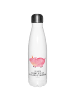 Mr. & Mrs. Panda Wasserflasche Einhorn Schwein mit Spruch in Weiß