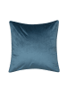 Beliani 2er-Set Dekokissen GARDENIA in Blau/Silber
