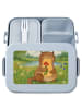 Mr. & Mrs. Panda Bento Box Otter Blumenstrauß Design ohne Spruch in Blau Pastell