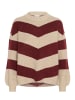 Kaffe Strickpullover KAverana Baggy fit in Feather G.M./Windsor W. Stripe
