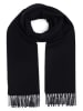 Marie Lund Pure Cashmere Schal in schwarz - 0004
