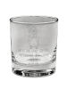 Mr. & Mrs. Panda Whiskey Glas Pinguin Lolli mit Spruch in Transparent