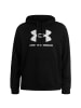 Under Armour Hoodie Rival Fleece Logo in schwarz / weiß