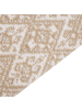 Beliani Geflochtener Teppich ATIMA in Beige/Weiß - (W) 200 x (H) 0.7 x (L) 300 cm