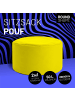 Lumaland Sitzsack-Hocker Pouf rund 50l gelb  gelb