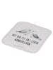 Mr. & Mrs. Panda Potholder Turteltauben Liebe mit Spruch in Grau Pastell