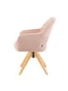 DUBI Möbel 2er-Set: Drehstuhl Mika-Lena in Rosa - (B)60 x (H)87 x  (T)65 cm