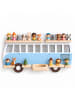 relaxdays Toniebox Regal "Bus" in Blau - (B)62 x (H)32 x (T)13 cm
