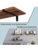 SONGMICS 2er-Set: Wandregal Barnet-old in Braun-schwarz - (B)20 x (H)7 x (T)60 cm