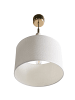 Beliani Pendelleuchten LOKY in Beige/Messing/Weiß - (W) 35 x (H) 203 x (L) 35 cm