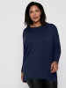 ONLY Carmakoma Long Curvy Shirt Plus Size Longsleeve Übergröße CARCAMA in Dunkelblau