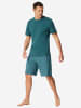 Schiesser Schlafanzug Casual Essentials in grün