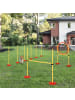 Pawhut Hunde Agility Set Gelb ABS+PE+Polyester