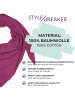 styleBREAKER Einfarbiger Musselin Dreiecksschal in Rosa