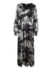 Kaffe Kleid KAasky A-shape in Black/Silver Cloud Print