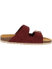 Palado Pantoletten Korfu Suede Premium Leather in Bordeaux