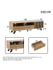 ABRIHOME TV-Schrank mit 2 Schubladen in Holzfarbe 150*38*44cm