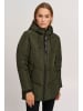 Oxmo Steppjacke OXJunchen 21300076-ME Steppjacke Parka mit Kapuze und praktischen Taschen in Grün