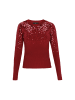 faina Women Sweater in burgundy