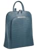 Cluty Rucksack echt Leder in blau