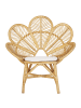 Beliani Sessel FLORENTINE in Braun/Beige - (W) 95 x (H) 107 x (L) 68 cm