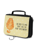 Mr. & Mrs. Panda badtasche Katze Mittelfinger mit Spruch in Gelb Pastell