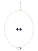 faina Women Jewelry Set in rose gold navy