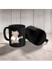 Mr. & Mrs. Panda Kaffeebecher Beamtin Entspannt mit Spruch in Schwarz