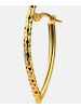 Diamant L'éternel Creolen aus 375 Gelbgold