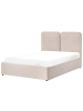 Beliani Doppelbett ARBOIS in Beige/Schwarz - (W) 148 x (H) 105 x (L) 216 cm