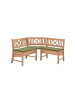 58 aufm Kessel ECKBANK Deborah 224 x 224 x 87 Massivholz Buche lackiert/Grün