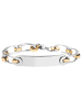 Adeliás Unisex Armband aus Edelstahl 21 cm in silber
