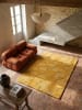 KADIMA DESIGN Teppich Wolle Handgetuftet DEBEN Geometrisch Wohnzimmer Modern in Senfgelb