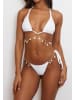 Moda Minx Bikini Top Iris Droplet in White