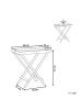 Beliani Beistelltisch TOSCANA in Braun - (W) 45 x (H) 73 x (L) 68 cm