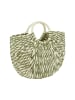 IZIA Women Handbag in Green Offwhite