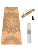 Divasya Kork-Yogamatte Natural Touch in Mandala-Design - 183 x 66 x 0,4cm