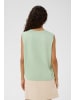 SAINT TROPEZ Strickweste MilaSZ Gerade Passform in Cameo Green Melange