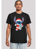 F4NT4STIC T-Shirt Disney Lilo & Stitch Christmas in schwarz