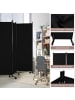 COSTWAY Raumteiler 6 tlg. 172cm in Schwarz