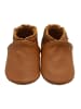 Yalion Baby Krabbelschuhe aus Leder mit rutschfester Sohle – Braun