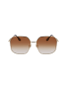 Victoria Beckham Damen Sonnenbrillen Quadrat Gold