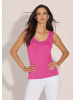 MADELEINE Tanktop mit breiten Trägern in pink